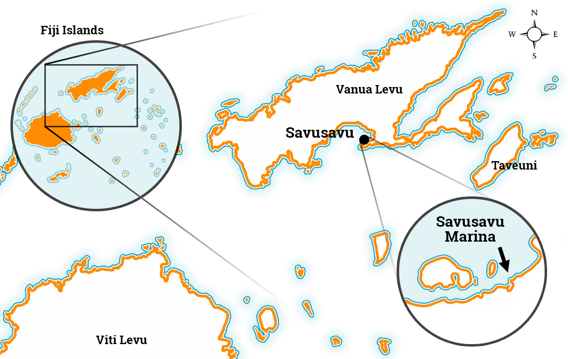 savusavu map